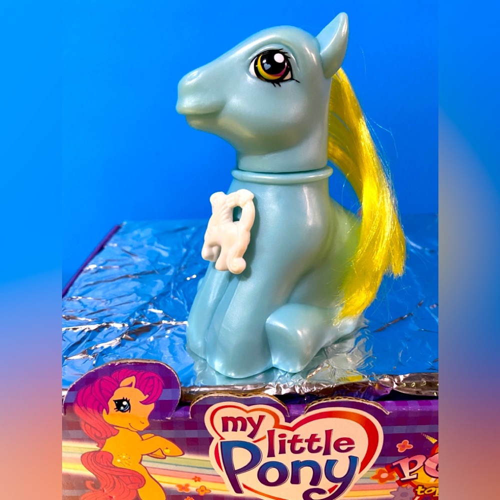 MY LITTLE PONY G3 VTG 2003 RAINBOW DASH SPIN POP PONY WORKS MOVES HEAD & L…